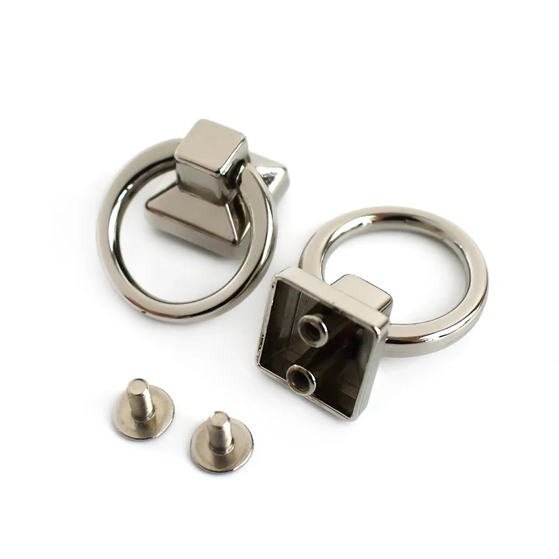 5/10Pcs Metal O Ring Buckles Bag Side Clip Clasp Screw Strap Connector Hook Handle Handbag Belt Leather DIY Hardware Accessories