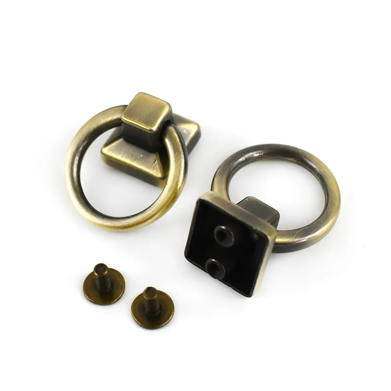 5/10Pcs Metal O Ring Buckles Bag Side Clip Clasp Screw Strap Connector Hook Handle Handbag Belt Leather DIY Hardware Accessories