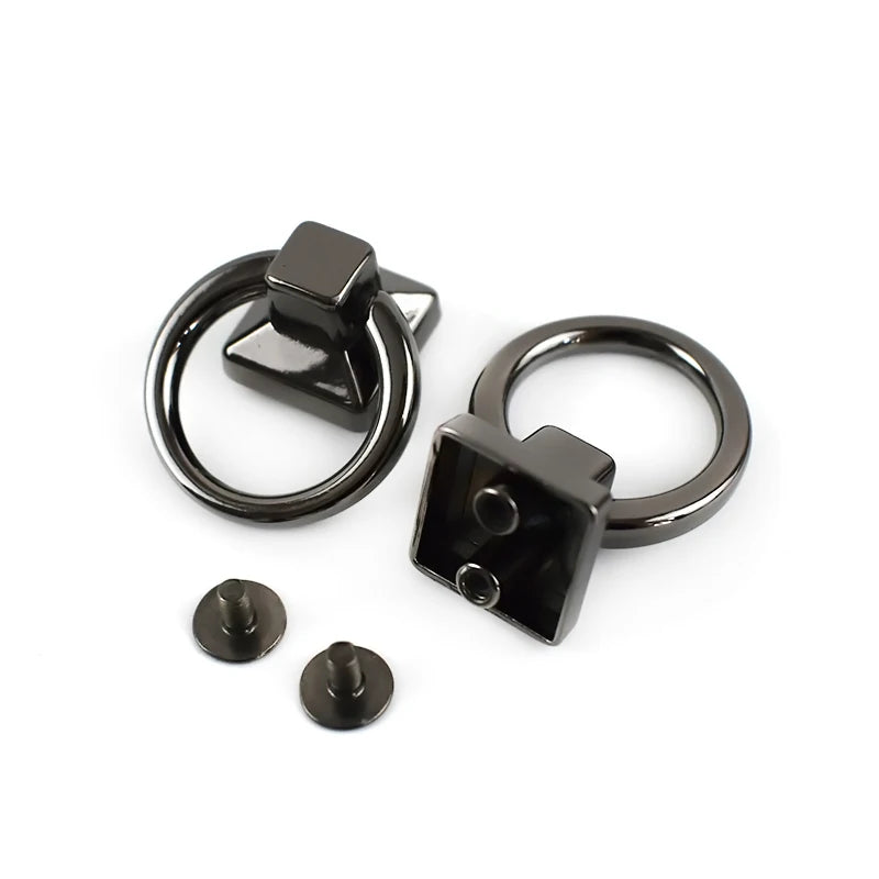 5/10Pcs Metal O Ring Buckles Bag Side Clip Clasp Screw Strap Connector Hook Handle Handbag Belt Leather DIY Hardware Accessories