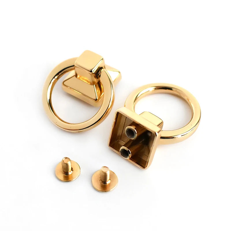 5/10Pcs Metal O Ring Buckles Bag Side Clip Clasp Screw Strap Connector Hook Handle Handbag Belt Leather DIY Hardware Accessories