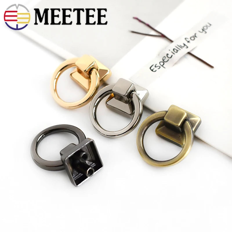 5/10Pcs Metal O Ring Buckles Bag Side Clip Clasp Screw Strap Connector Hook Handle Handbag Belt Leather DIY Hardware Accessories