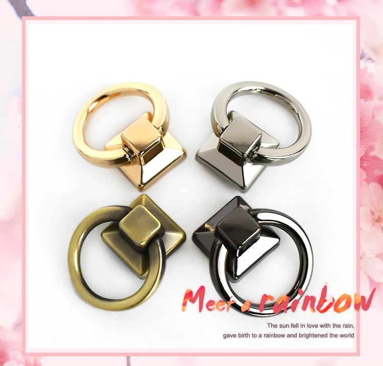 5/10Pcs Metal O Ring Buckles Bag Side Clip Clasp Screw Strap Connector Hook Handle Handbag Belt Leather DIY Hardware Accessories